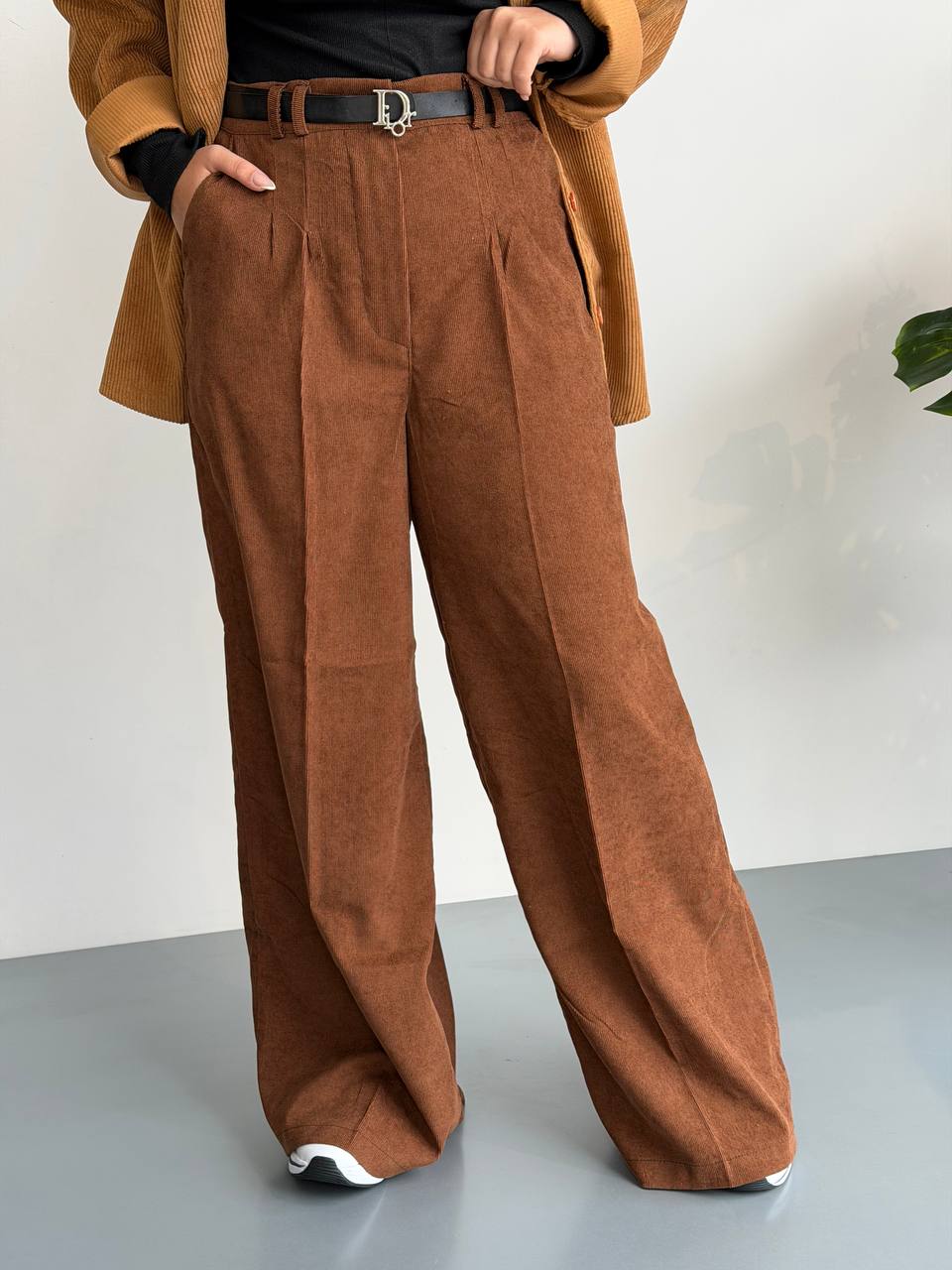 شلوار مخمل کبریتی زنانه